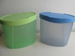 Tupperware ovale voorraadbakken 1,9 en 0,5 L, Huis en Inrichting, Keuken | Tupperware, Ophalen of Verzenden, Groen, Overige typen