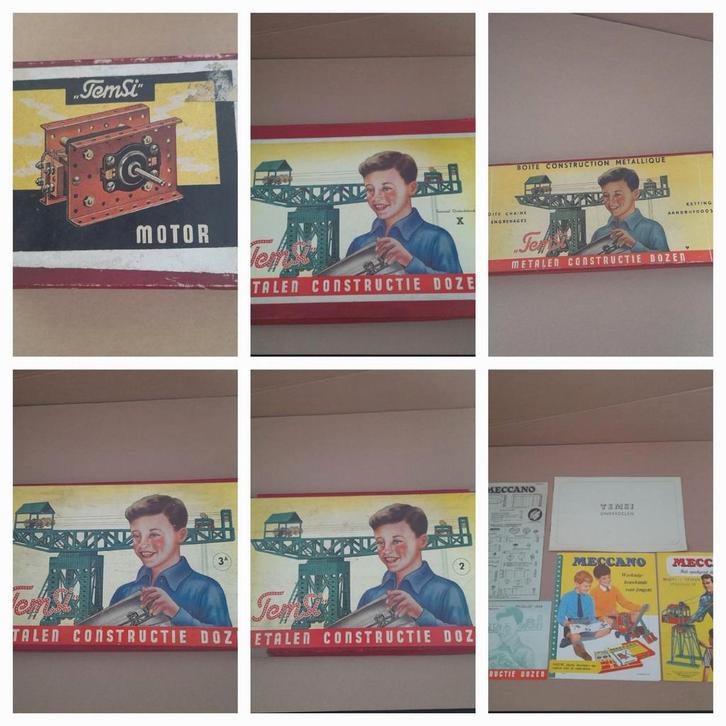 Verzameling Temsi inclusief motor, Antiek en Kunst, Antiek | Speelgoed, Ophalen of Verzenden