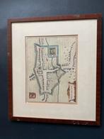 Oude Vogelvlucht Plattegrond Helmond - 1649 41x36 cm, Antiek en Kunst, Kunst | Etsen en Gravures, Ophalen