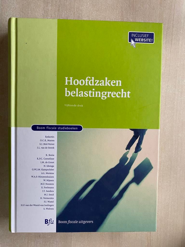 Hoofdzaken belastingrecht (O.C.R. Marres ea), Ophalen of Verzenden, Zo goed als nieuw, Management