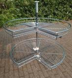 In hoogte Verstelbare RVS Keukencaroussel Ø 70cm en 66,5cm H, Ophalen, Gebruikt, 50 tot 100 cm, Minder dan 100 cm