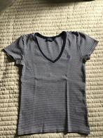 Tshirt van Polo Ralph Lauren blauw/ wit gestreept Maat M, Maat 38/40 (M), Polo Ralph Lauren, Blauw, Ophalen of Verzenden