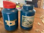 Vintage Puzzel in Blauwe Potten, Ophalen of Verzenden