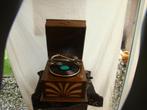 Grammofoon / Platenspeler ( Tafel model antiek, Ophalen of Verzenden