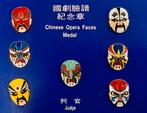 7 Chinese Opera Gezicht Speldjes, Ophalen of Verzenden, Zo goed als nieuw, Overige onderwerpen, Speldje of Pin