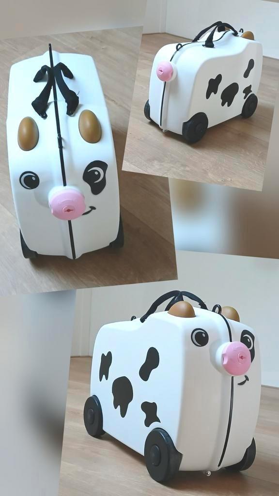 ‍ 👨‍👦 Leuke kinderkoffer koe, Sieraden, Tassen en Uiterlijk, Koffers, Gebruikt, Ophalen of Verzenden