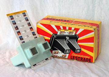 Lestrade stereoscope (Simplex) met 10 stereobladen beschikbaar voor biedingen