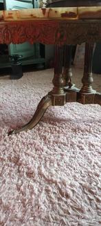 Salontafel met marmerblad, Huis en Inrichting, Tafels | Salontafels, Ophalen, Minder dan 50 cm, Gebruikt, 100 tot 150 cm