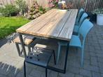 Tuintafel, Tuin en Terras, Tuintafels, Ophalen, Gebruikt, Rechthoekig, Hout