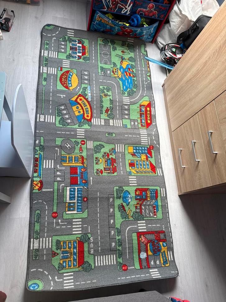 Speelkleed met Stadspatroon, Huis en Inrichting, Stoffering | Tapijten en Kleden, Gebruikt, 50 tot 100 cm, 100 tot 150 cm, Rechthoekig