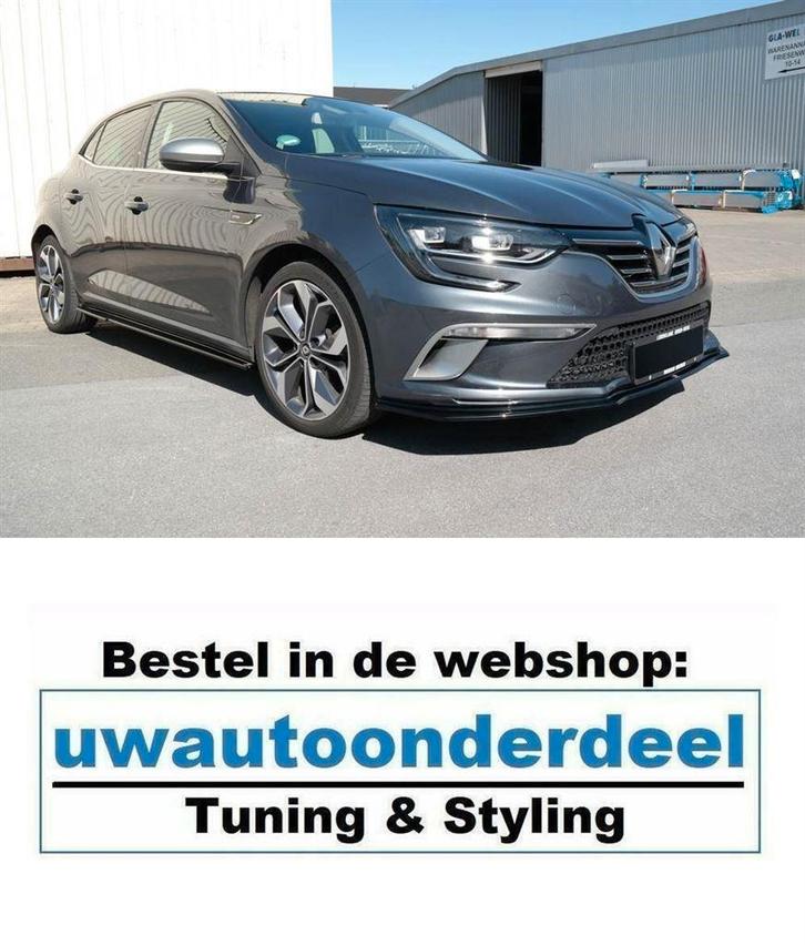 Maxton Design Spoiler Lip Splitter Styling Voor Renault Mega, Auto diversen, Tuning en Styling, Ophalen of Verzenden