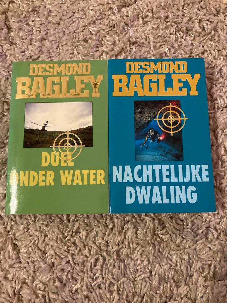 Desmond Bagley Boeken - Duel & Nachtelijke Dwaling, Boeken, Romans, Zo goed als nieuw, Nederland, Ophalen of Verzenden