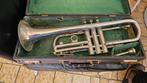 wohlrab trompet, Muziek en Instrumenten, Blaasinstrumenten | Trompetten, Gebruikt, Www.wohlrab.eu, Met koffer, Bes-trompet