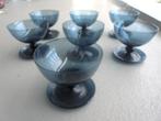 leerdam art deco blauw glas, Antiek en Kunst, Ophalen of Verzenden