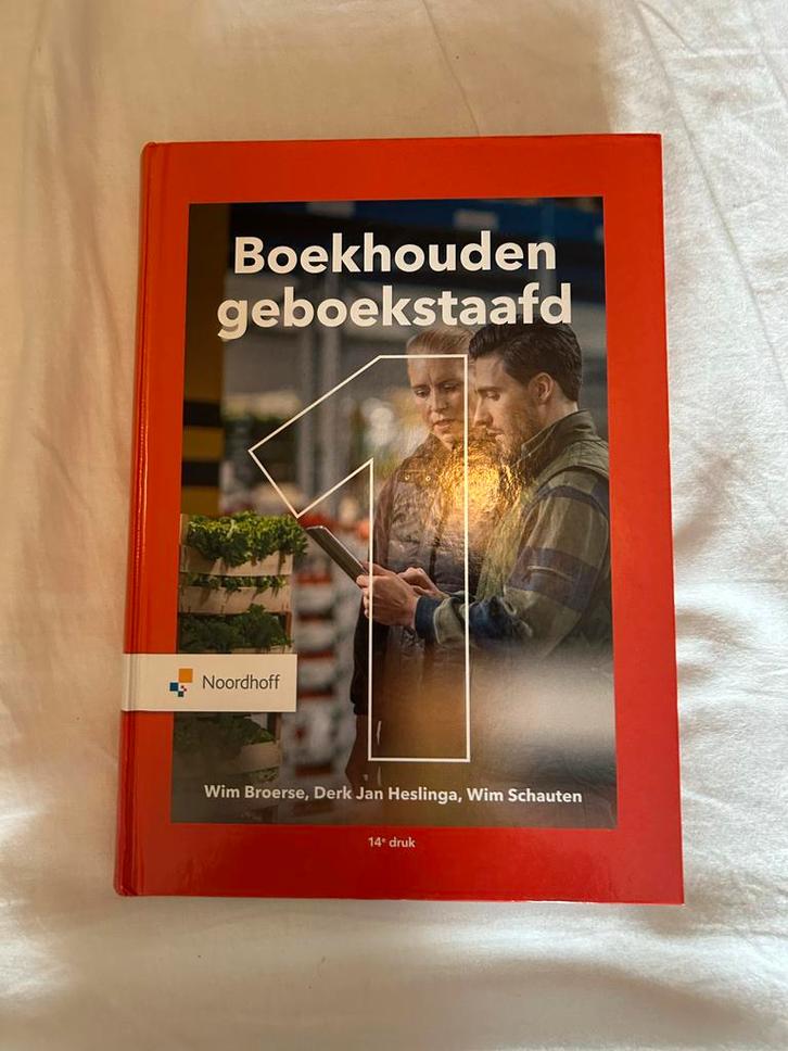 Boekhouden Geboekstaafd 1 - 14e druk, Boeken, Studieboeken en Cursussen, Zo goed als nieuw, HBO, Beta, Ophalen of Verzenden