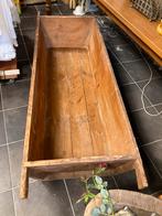Hele grote decoratieve houten bak(150 cm met handvaten, Ophalen, Zo goed als nieuw, Rechthoekig, Hout