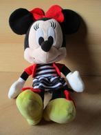 Disney Minnie Mouse pluche 32cm Nicotoy met gestreept jurkje, Verzamelen, Disney, Ophalen of Verzenden, Mickey Mouse, Zo goed als nieuw
