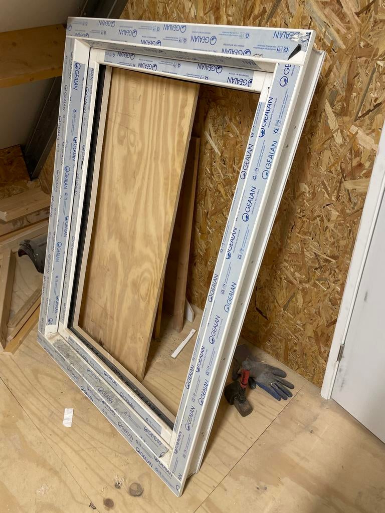 Kunststof Draai Kiep Kozijn 103x1445 - Wit (9010), Kunststof, Overige typen, Minder dan 200 cm, Nieuw