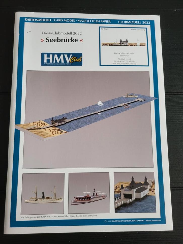 Bouwplaat Seebrücke HMV Clubmodell 2022, Hobby en Vrije tijd, Modelbouw | Boten en Schepen, Zo goed als nieuw, 1:200 of kleiner