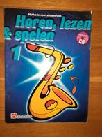lesboek: horen lezen en spelen altsaxofoon 1+ cd, Gebruikt, Overige genres, Ophalen of Verzenden, Saxofoon