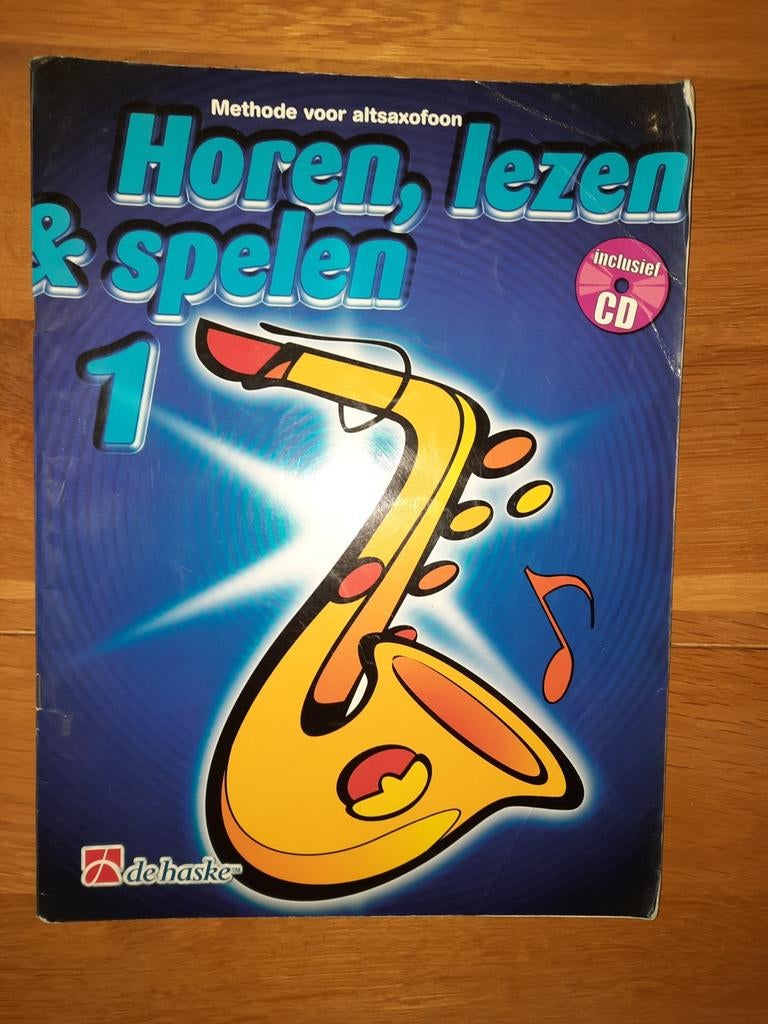 lesboek: horen lezen en spelen altsaxofoon 1+ cd, Muziek en Instrumenten, Bladmuziek, Gebruikt, Les of Cursus, Overige genres
