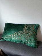 Colmore kussen velvet groen & goud, tijger, luxe, Huis en Inrichting, Woonaccessoires | Kussens, Groen, Rechthoekig, Ophalen of Verzenden