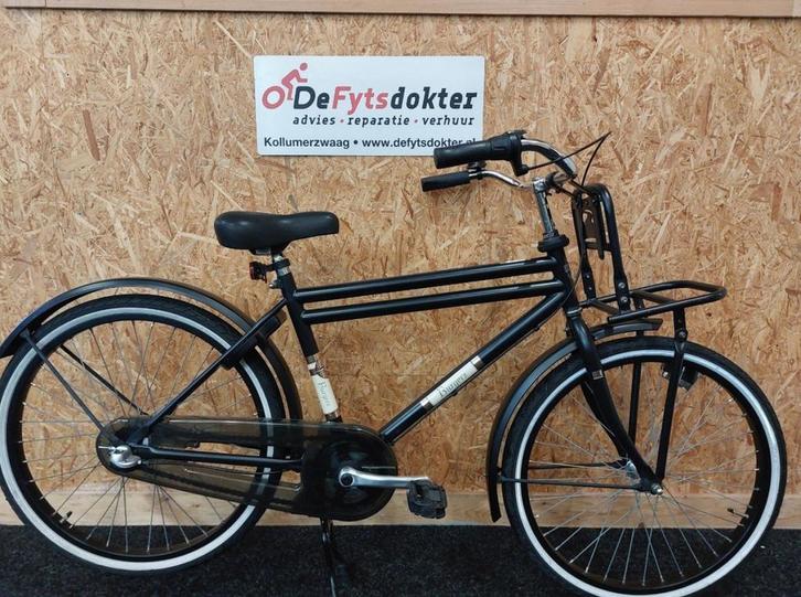 Burgers Retro 24'' jongensfiets Jongens Mat Zwart 42cm 2021, Fietsen en Brommers, Fietsen | Jongens, Gebruikt