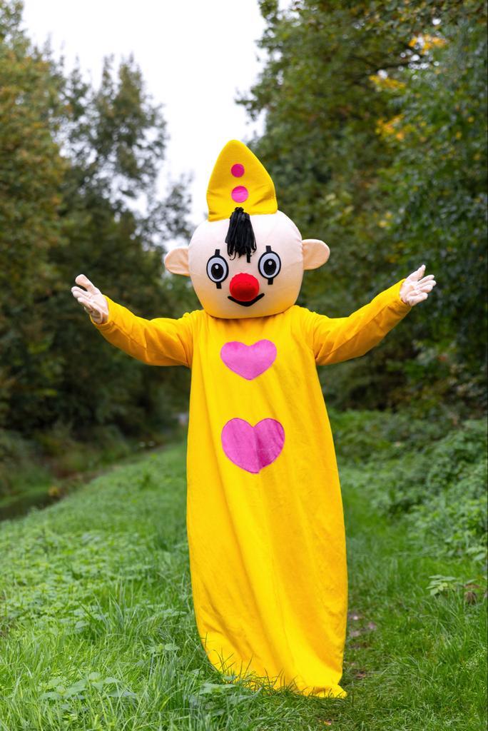 Vrolijk Mascottepak Clown te Huur!, Hobby en Vrije tijd, Feestartikelen | Verhuur, Zo goed als nieuw, Ophalen of Verzenden