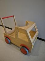 Loopwagen blokkenwagen Educo, Kinderen en Baby's, Speelgoed | Houten speelgoed, Ophalen, Zo goed als nieuw, Duw- of Trekspeelgoed