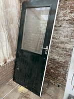 Schuurdeur met glas, Ophalen, Gebruikt, 80 tot 100 cm, Garagedeur