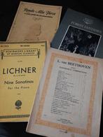 4 pianoboeken met klassieke werken, Muziek en Instrumenten, Bladmuziek, Klassiek, Ophalen of Verzenden, Zo goed als nieuw, Artiest of Componist