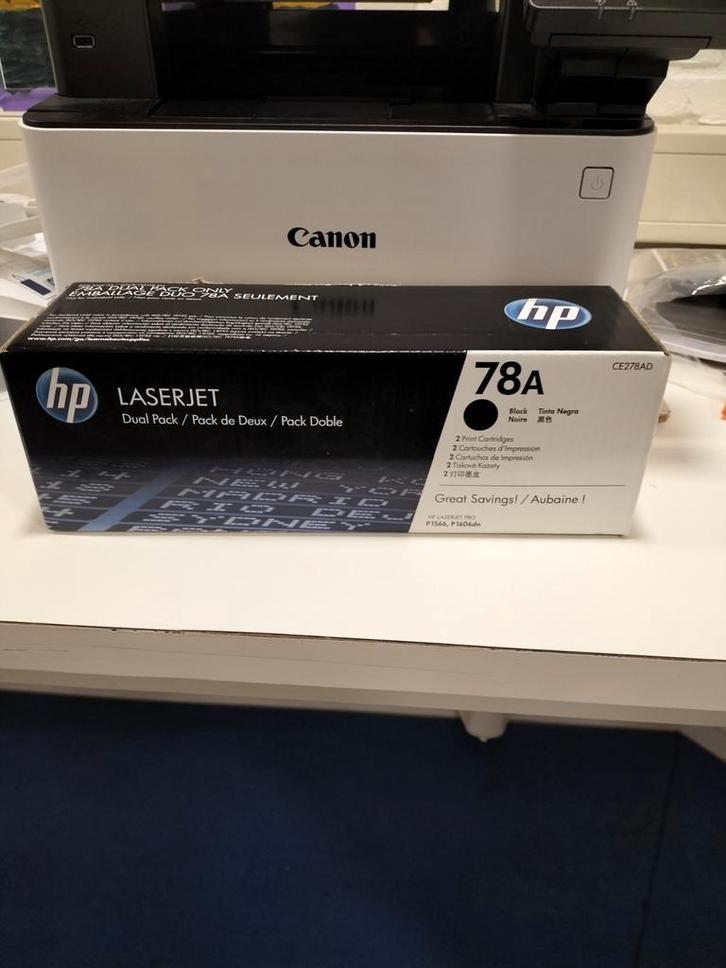 HP LaserJet 78A Toner - Dual Pack - Nieuw, Computers en Software, Printerbenodigdheden, Ophalen of Verzenden