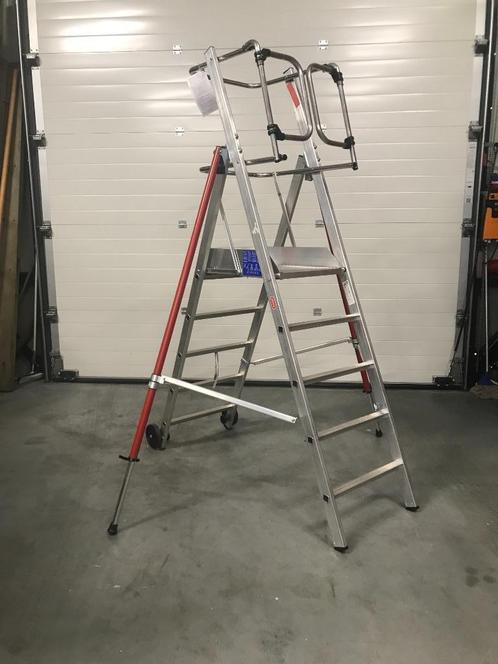 Altrex bordestrap opvouwbaar en verrijdbaar Veilig op hoogte, Doe-het-zelf en Verbouw, Ladders en Trappen, Nieuw, Trap, Minder dan 2 meter