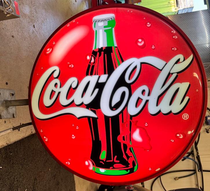 Prachtig Coca Cola uithangbord met verlichting, Doe-het-zelf en Verbouw, Adembescherming, Ophalen
