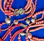 Gouden Bloedkoraal Sieraden - Oude Prijzen!, Verzenden, Goud, Met edelsteen