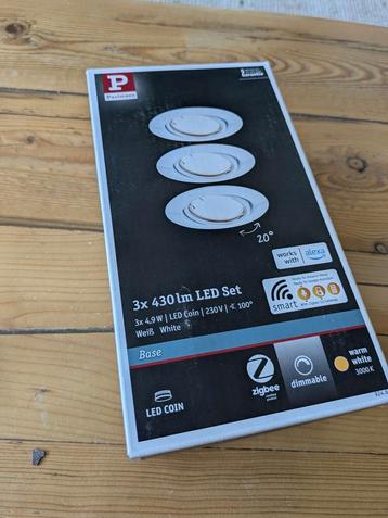 4 inbouw plafondspots zigbee (dimbaar) beschikbaar voor biedingen
