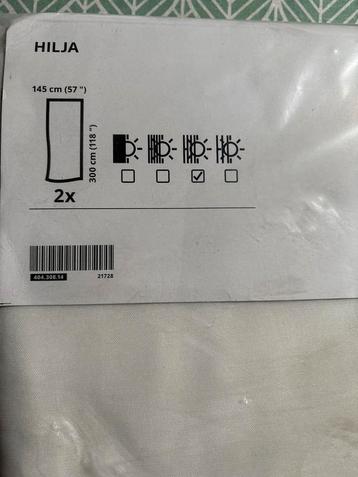 IKEA HILJA Gordijnen - Wit - 145x300cm (2 stuks) beschikbaar voor biedingen