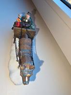 Kerstbeeld: Paard met wagen en figuren, Tuin en Terras, Tuinbeelden, Ophalen, Zo goed als nieuw, Kunststof, Overige typen