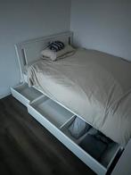 IKEA Songesand bed 140x200cm + Vågstranda matras, Huis en Inrichting, Slaapkamer | Bedden, Ophalen, Wit, Tweepersoons, 140 cm