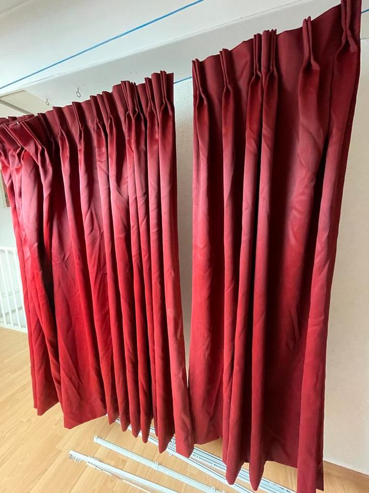 Vitrage, gordijnen & rails, Huis en Inrichting, Stoffering | Gordijnen en Lamellen, Gebruikt, 150 tot 200 cm, 200 cm of meer, Wit