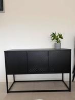 Jysk Virum dressoir zwart metaal, Ophalen, 100 tot 150 cm, Zo goed als nieuw, Metaal