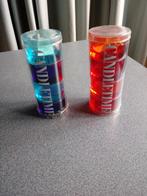 Glazen theelichtjes houders - 2 types (nieuw), Ophalen, Overige materialen, Nieuw, Rood