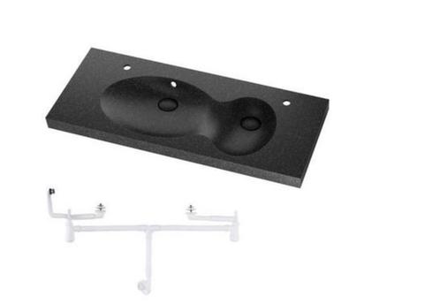 Bredviken dubbele wastafel/ nieuw in de doos, Huis en Inrichting, Badkamer | Badkamermeubels, Nieuw, Wasbak of Wastafel, Minder dan 100 cm