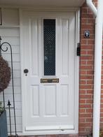 Voordeur met dubbel glas, linksdraaiend, Doe-het-zelf en Verbouw, Deuren en Horren, Ophalen, Gebruikt, Buitendeur, 200 tot 215 cm