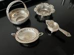 Zilverkleurige Vintage Sierstukken - 4 stuks, Antiek en Kunst, Ophalen of Verzenden, Zilver
