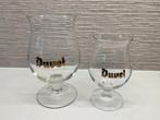 Duvel glas groot + klein met het gouden logo Duvel, Ophalen, Zo goed als nieuw, Glas of Glazen, Duvel