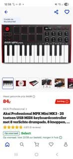 Akai professional use keyboard controller, Muziek en Instrumenten, Midi-apparatuur, Ophalen, Zo goed als nieuw