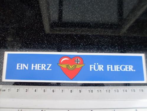 sticker ein herz fur flieger logo bundeswehr leger army, Verzamelen, Stickers, Zo goed als nieuw, Bedrijf of Vereniging, Verzenden