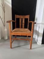 Eikenhouten stoelen (2) rietgemat samen €45, Antiek en Kunst, Ophalen of Verzenden