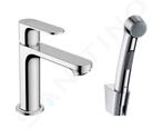 Hansgrohe Rebris S - Wastafelkraan met bidet douche, chroom, Ophalen of Verzenden, Nieuw, Chroom, Douche